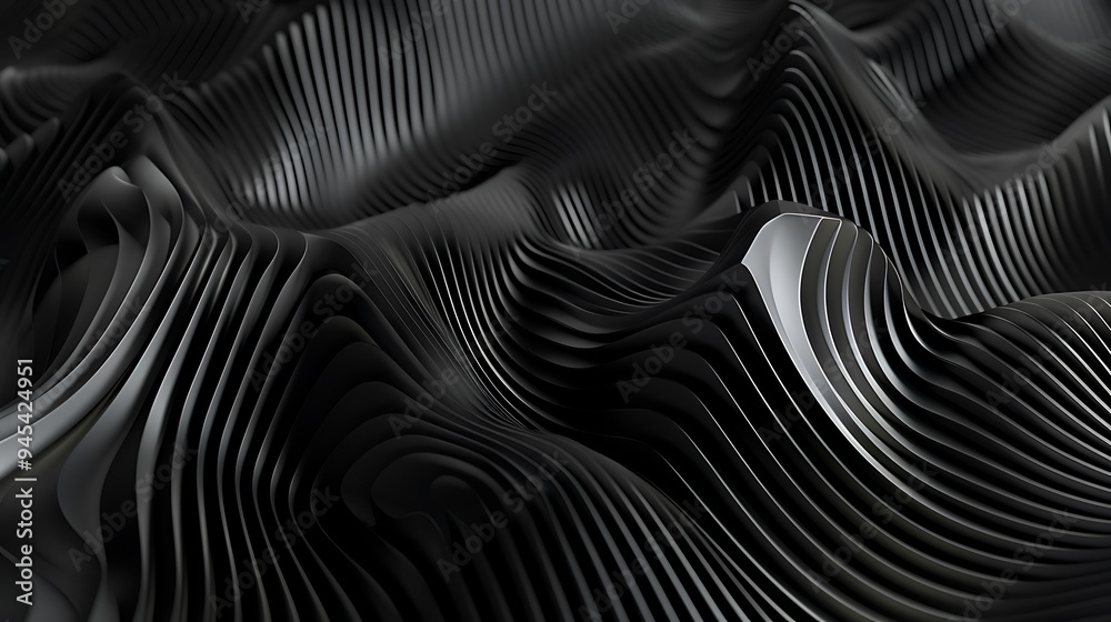 Abstract Black and White Striped Pattern Abstract Black and White Striped Pattern
