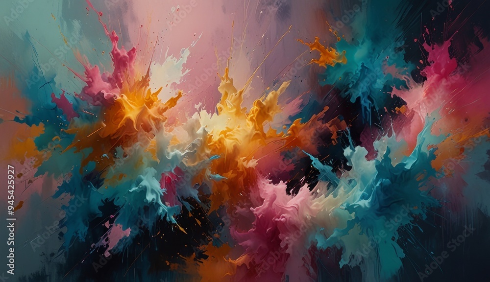 Vibrant Abstract Explosion of Colors Vibrant Abstract Explosion of Colors
