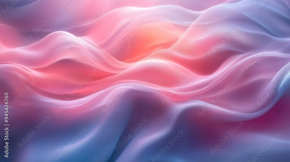 ethereal abstract background with flowing pink and blue waves soft pastel hues blending into dreamy curved lines and luminous highlights ethereal abstract background with flowing pink and blue waves soft pastel hues blending into dreamy curved lines and luminous highlights