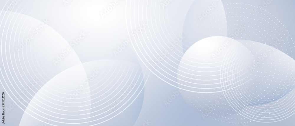 Fototapeta premium Modern abstract background with circle lines. Digital or Technology concept. vector illustration.