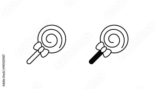 Lolipop icon design with white background stock illustration