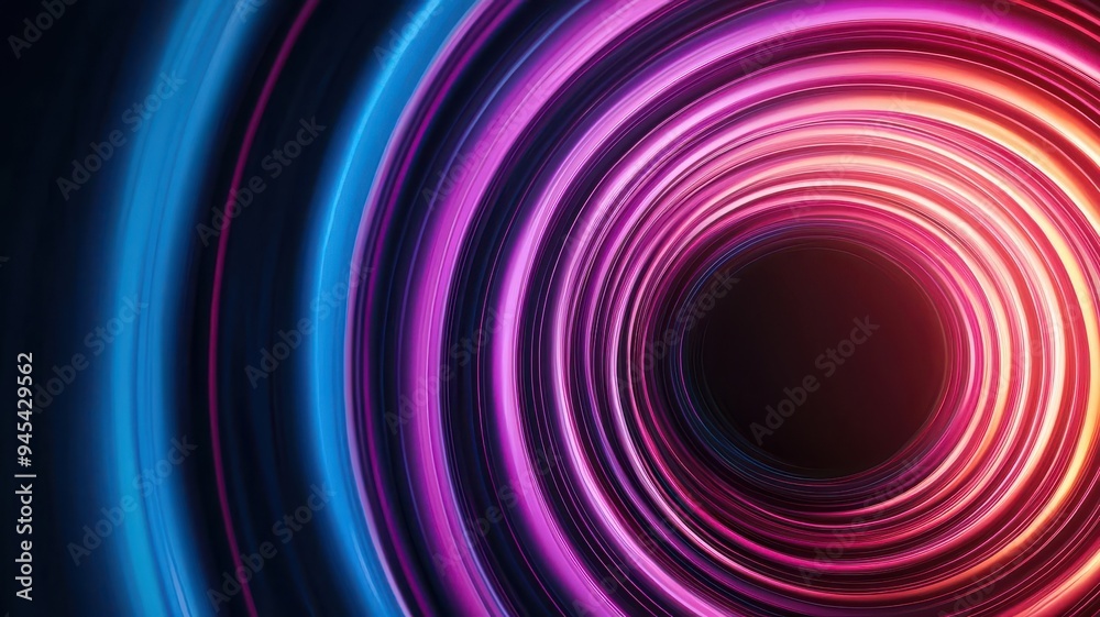Glowing rings of light in a dark space, abstract design, futuristic visual art, vibrant contrast, modern digital creativity Glowing rings of light in a dark space, abstract design, futuristic visual art, vibrant contrast, modern digital creativity