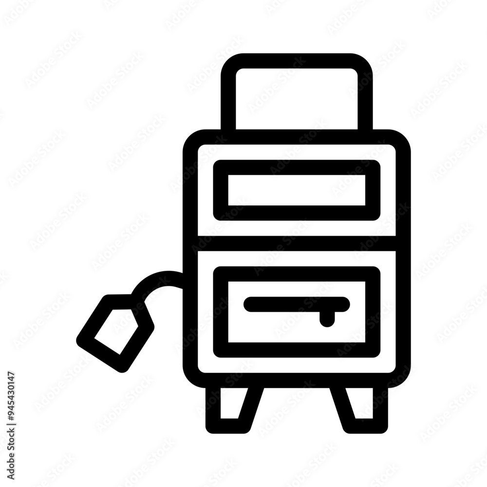 suitcase line icon suitcase line icon