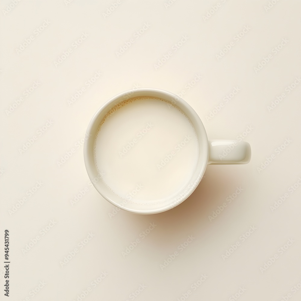 A close up photograph showcasing a cup filled with creamy tangy buttermilk placed at the center of a light minimalist background The image highlights the natural fresh A close up photograph showcasing a cup filled with creamy tangy buttermilk placed at the center of a light minimalist background The image highlights the natural fresh