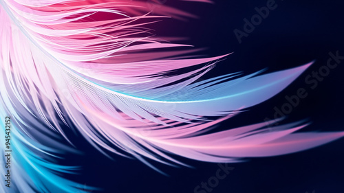 pastel colour feather abstract background