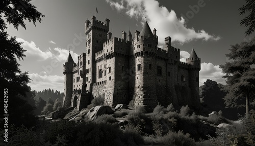 Majestic Medieval Castle Landscape