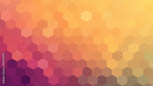 Wallpaper Mural Digital hexagon abstract background Torontodigital.ca