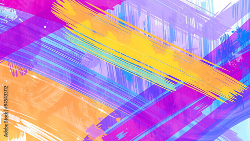 Colorful abstract brush stroke background