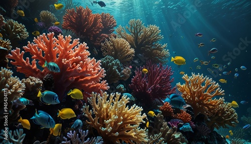 Vibrant Coral Reef Life