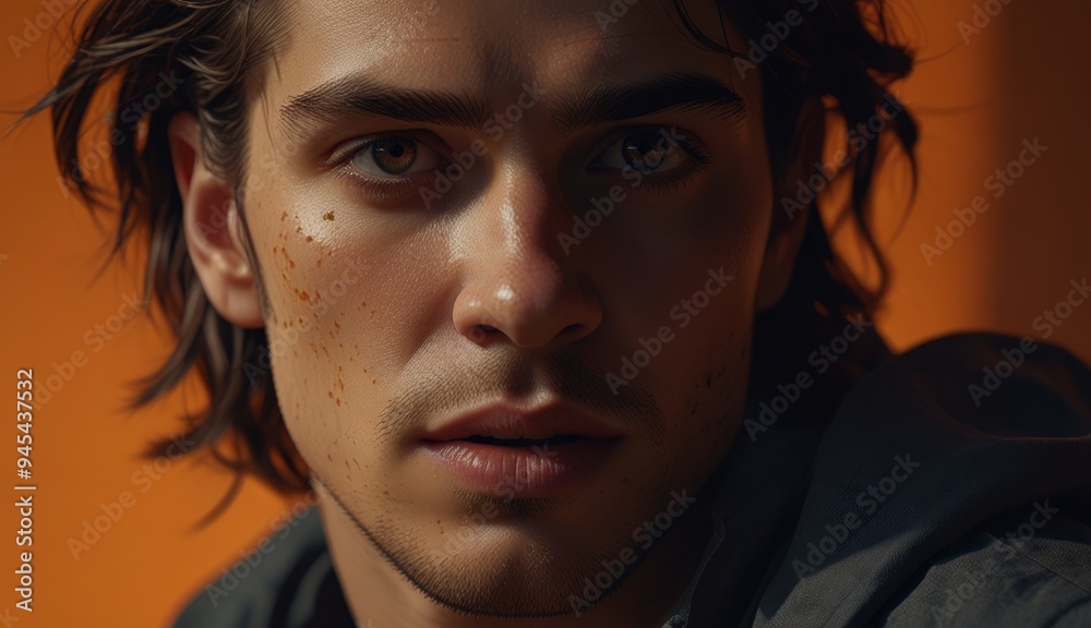 Intense Portrait of a Young Man Intense Portrait of a Young Man
