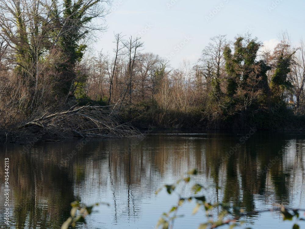 Small lakes in the countryside near La Spezia Italy Small lakes in the countryside near La Spezia Italy