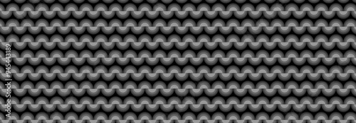 Abstract, Geometric, Lines, pattern, Illustration, vector, alternating overlapping, orderly arrangement background, banner, website, template. Black and white color.
