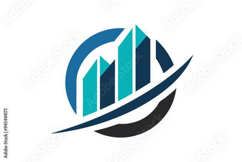 A sleek logo for a financial investment company