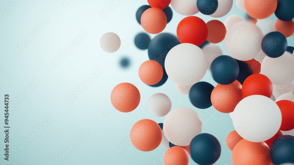 Colorful spheres floating in a light background, creating a playful and vibrant atmosphere suitable for various creative projects. Colorful spheres floating in a light background, creating a playful and vibrant atmosphere suitable for various creative projects.