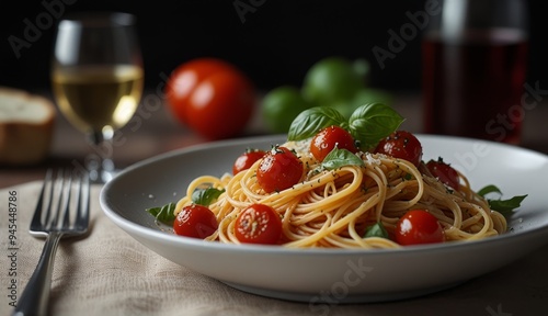 Fresh Italian Pasta with Tomatoes