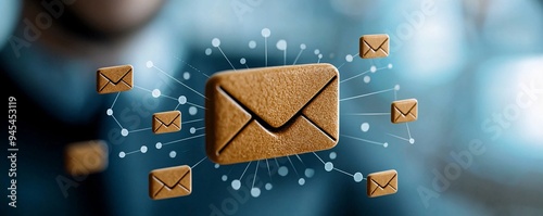 Network of Digital Emails.