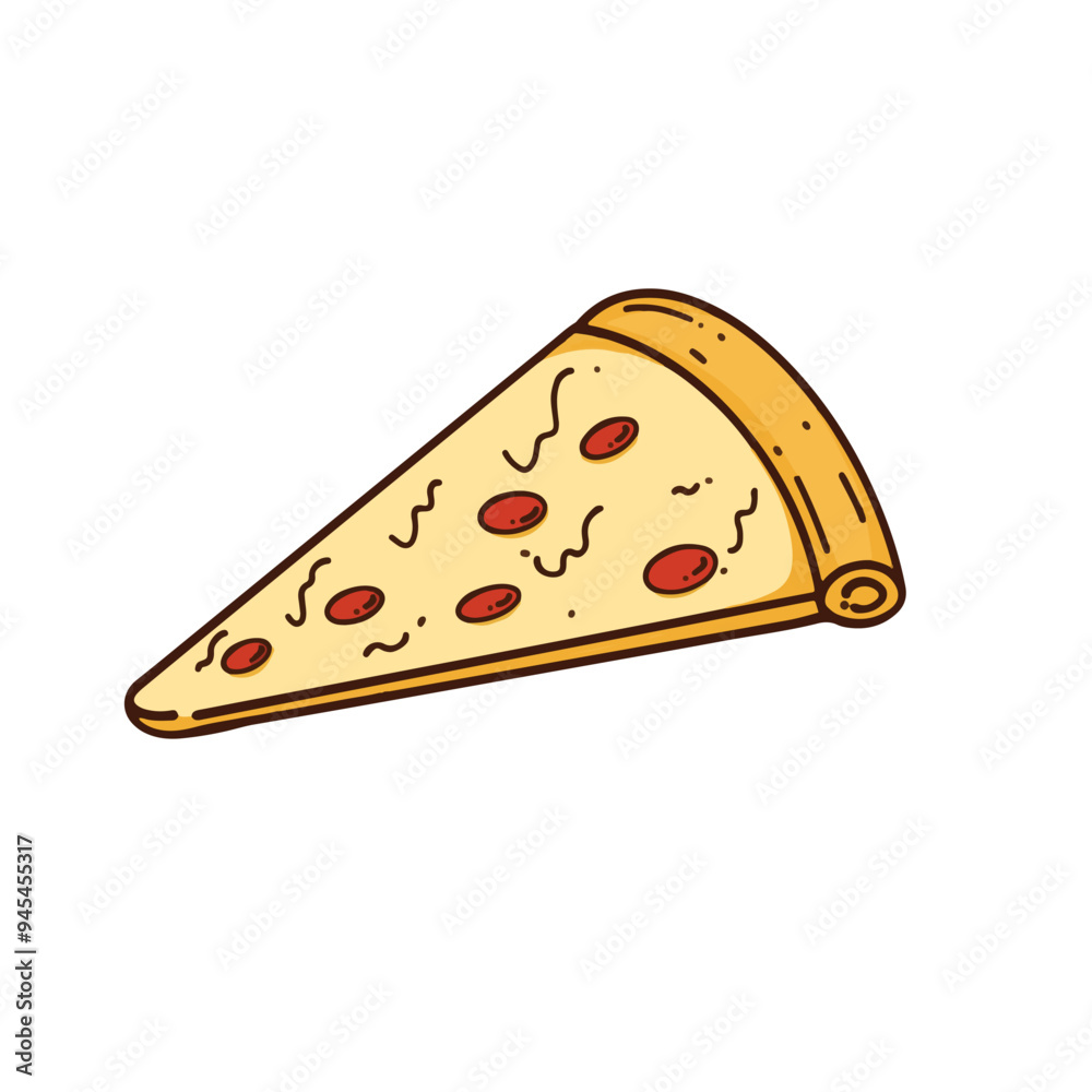 delicious pizza slice illustration white background delicious pizza slice illustration white background