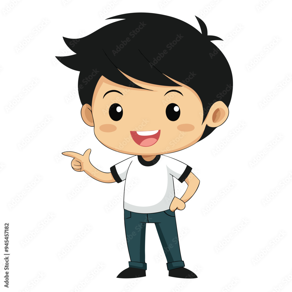 Asian Boy Vector Illustration Cartoon Character Asian Boy Vector Illustration Cartoon Character