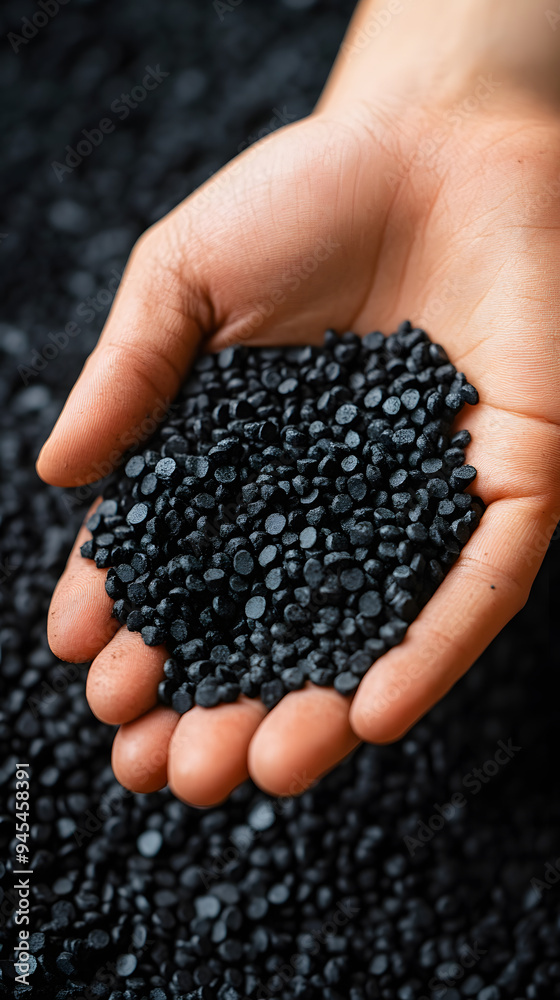 Plastic pellets Background Close-up black Plastic granules Polymer plastic beads resin polymer, Vertical Plastic pellets Background Close-up black Plastic granules Polymer plastic beads resin polymer, Vertical