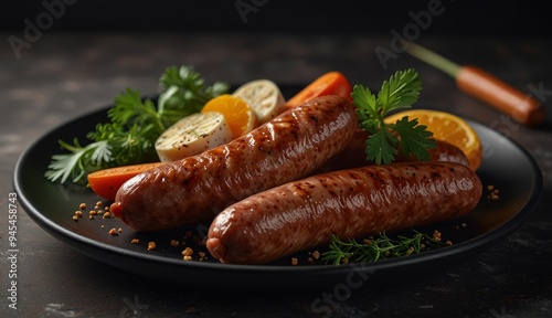 Grilled Sausages with Fresh Vegetables