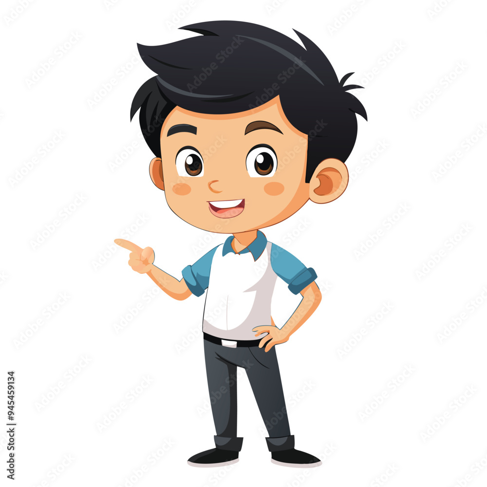 Asian Boy Vector Illustration Cartoon Character Asian Boy Vector Illustration Cartoon Character