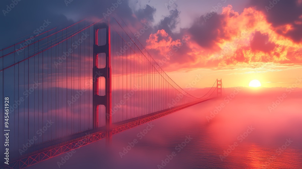 Obraz premium San Francisco Golden Gate Morning