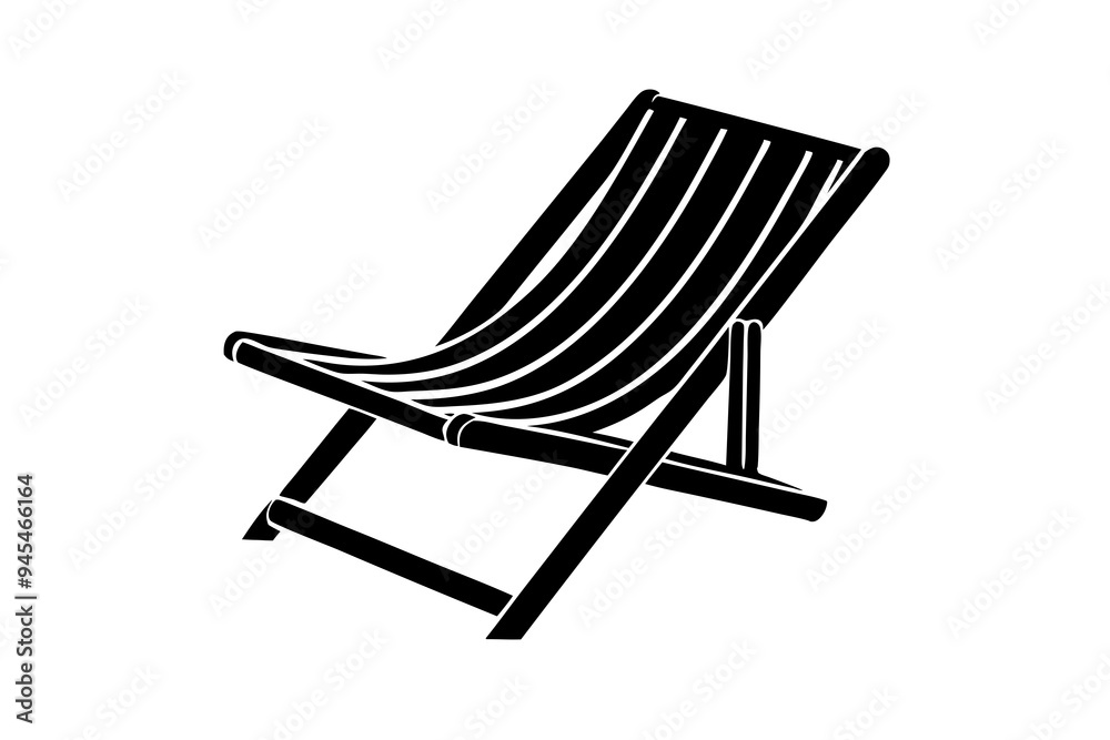 beach chair summer vector illustration beach chair summer vector illustration