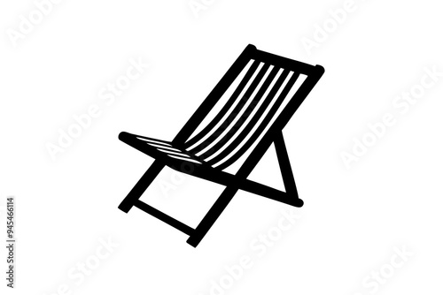 beach chair summer vector illustration 