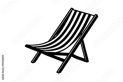 beach chair summer vector illustration 