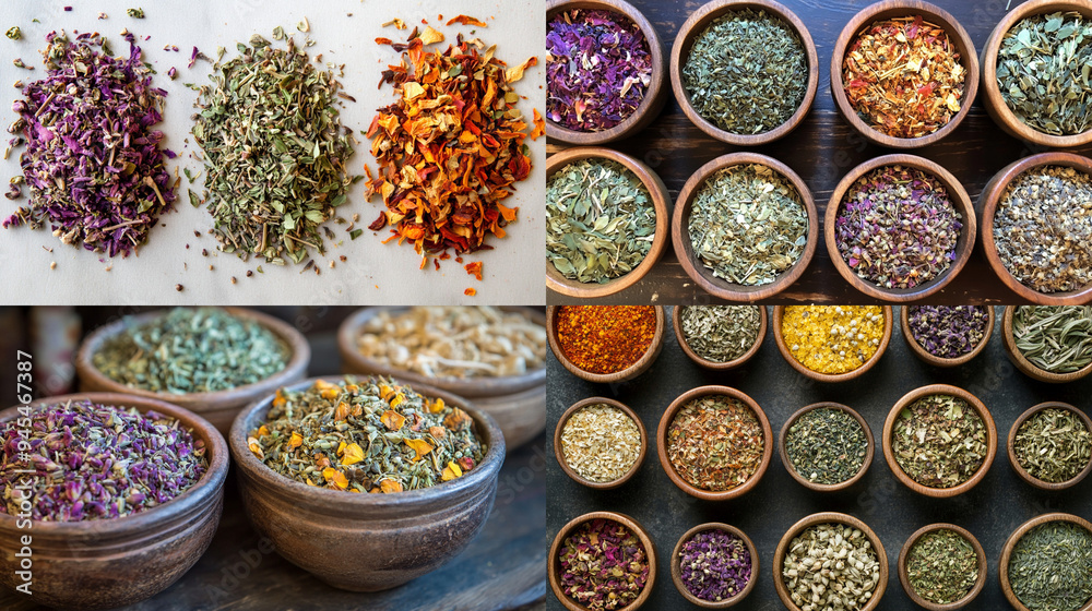 spices in a market spices in a market