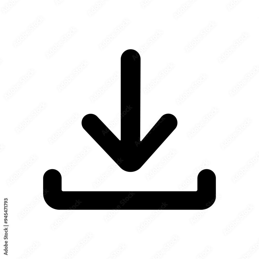 Download icon. Design of website, application, UI, brochures, banners, templates. Stock Vector Download icon. Design of website, application, UI, brochures, banners, templates. Stock Vector