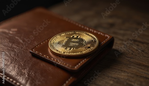 Golden Bitcoin on Wallet