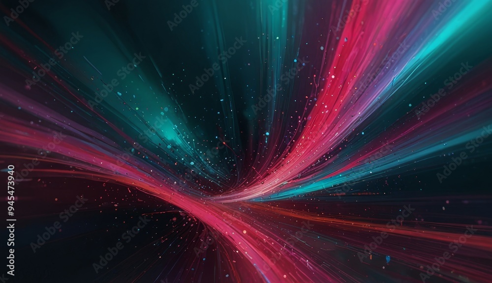 Obraz premium Vibrant Abstract Light Trails