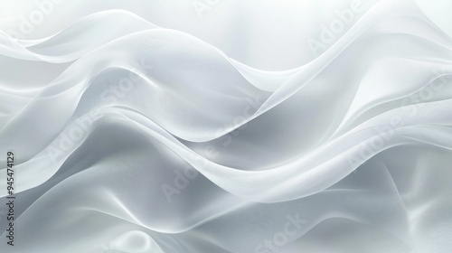 Abstract white and grey flowing wave background Creative graphic design for web use Contemporary style for business applications