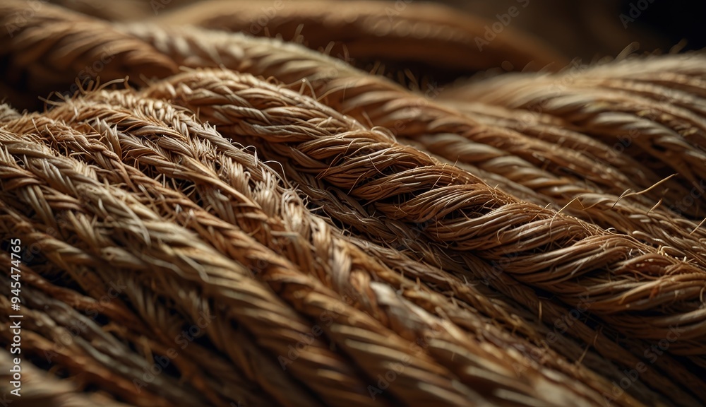 Fototapeta premium Natural Textures of Twisted Ropes