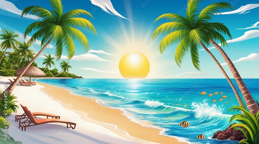 Obraz premium beach background