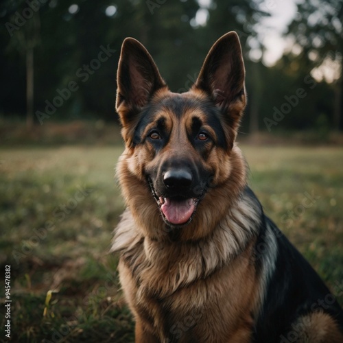 german shepherd portrait