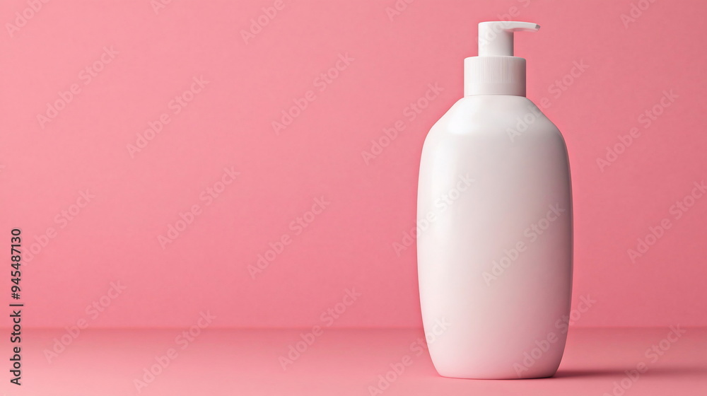 White Pump Bottle Mockup. White Pump Bottle Mockup.