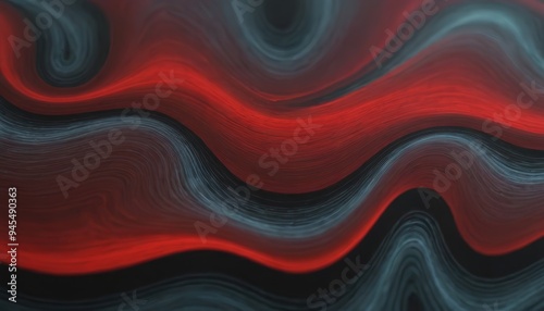 Abstract red and blue wavy lines background.