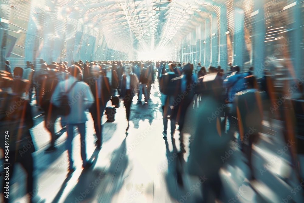 Motion blur with crowds of business people Motion blur with crowds of business people. This is entirely 3D generated image. Motion blur with crowds of business people Motion blur with crowds of business people. This is entirely 3D generated image.