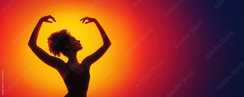 A vibrant glow around a silhouette of a woman dancing at sunset, capturing the essence of freedom and joy, sunset glowtime, emotional and inspiring A vibrant glow around a silhouette of a woman dancing at sunset, capturing the essence of freedom and joy, sunset glowtime, emotional and inspiring