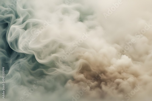 A trail of smoke rising from an unseen source at the bottom of the image creating a soft ethereal, Ai Generated