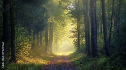 Sunbeams Through The Trees