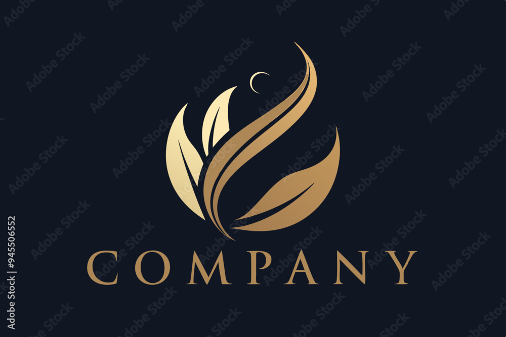 Fototapeta premium An elegant logo for the company with a refined 
