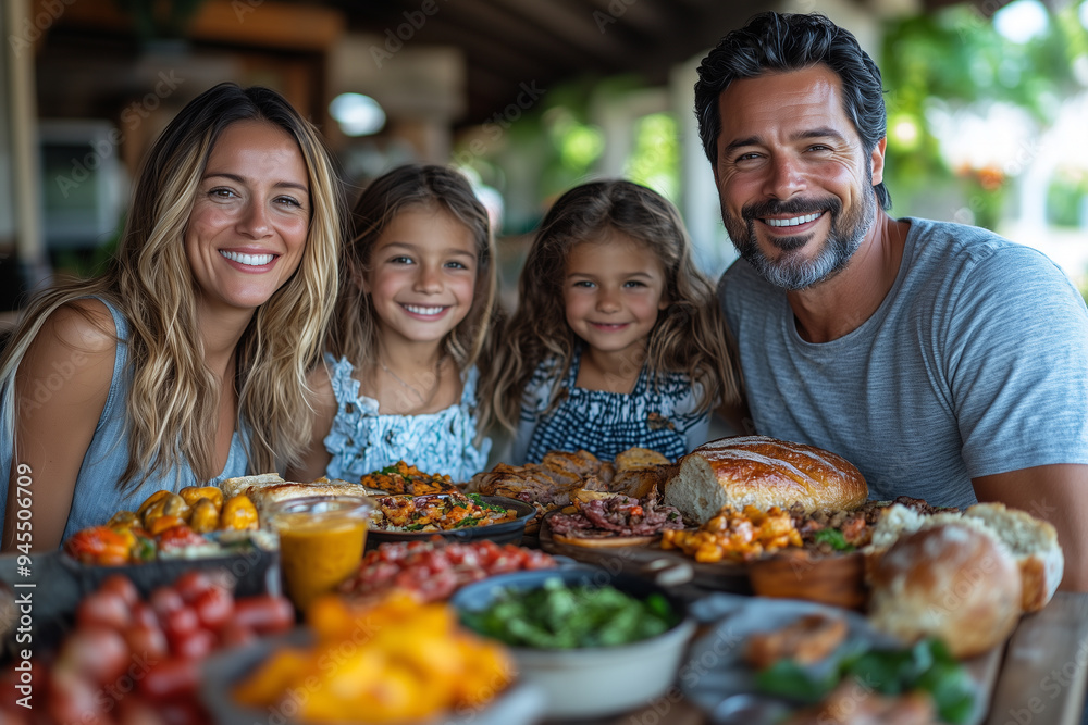 Family Feast Outdoors