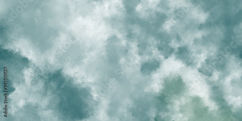 abstract cloud and vapor texture background. white  and blue smoke aquarelle smudge illustration smooth grungy smokey light pastel colors ink glow. blue color powder explosion .	
