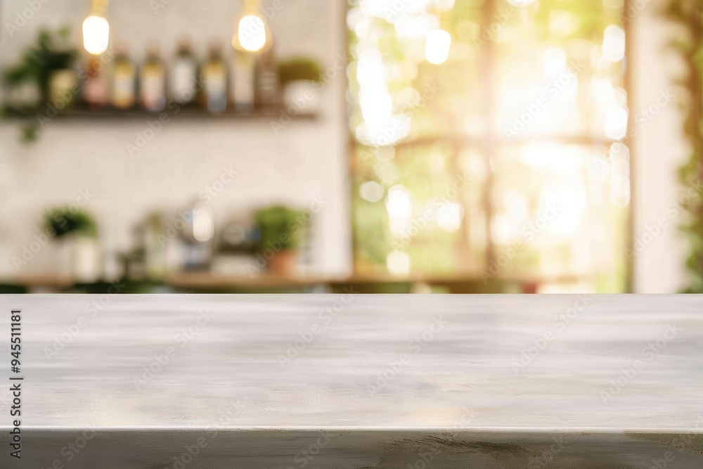 White wooden table and blurred dining room Empty white wooden table and blurred dining room interior decoration background. Product display. Sun is shining trhough the window. White wooden table and blurred dining room Empty white wooden table and blurred dining room interior decoration background. Product display. Sun is shining trhough the window.