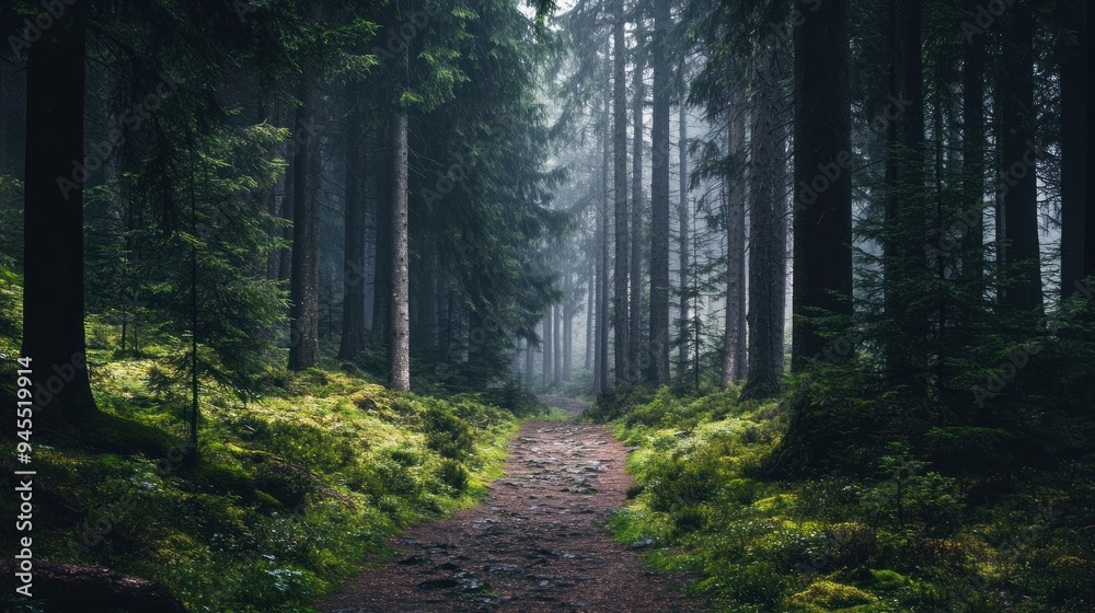 Obraz premium Mystical Forest Path