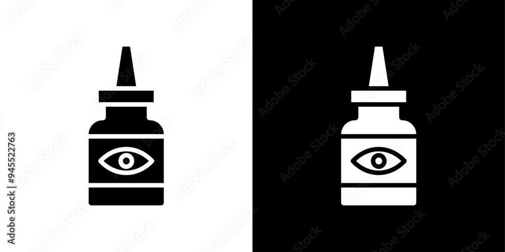 EYE DROP icon logo set vector EYE DROP icon logo set vector