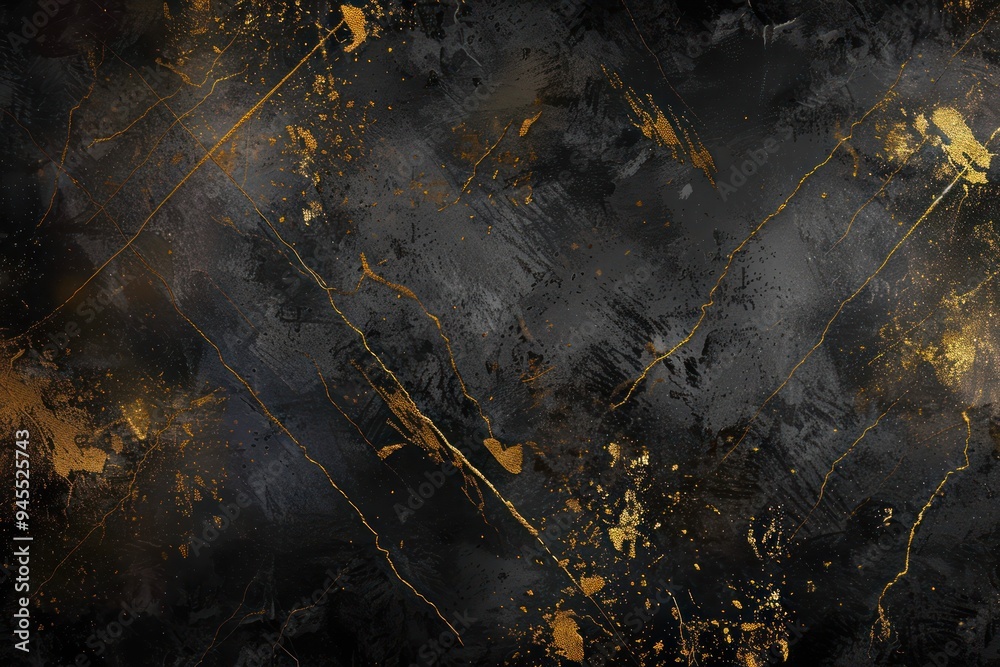 Black and Gold Marble Texture Black and Gold Marble Texture